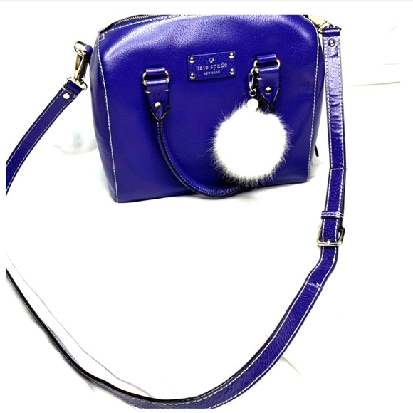SOLD Kate Spade Royal Blue Top Handle/Crossbody - Picture 5 of 10